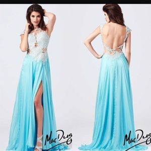 Mac Duggal Illusion Gown size 8